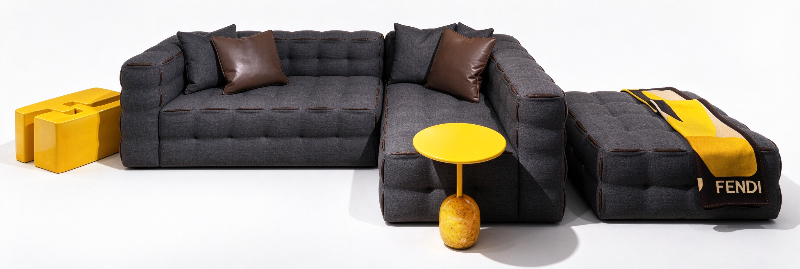 Fendi Check Modular Sofa Set