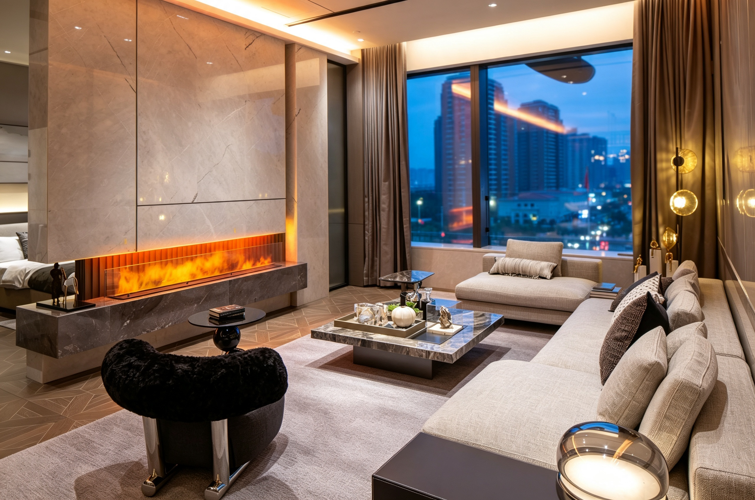 Zhuhai Hengqin Island Model Room | Minimalist Full-Home Showcase - Detail Images