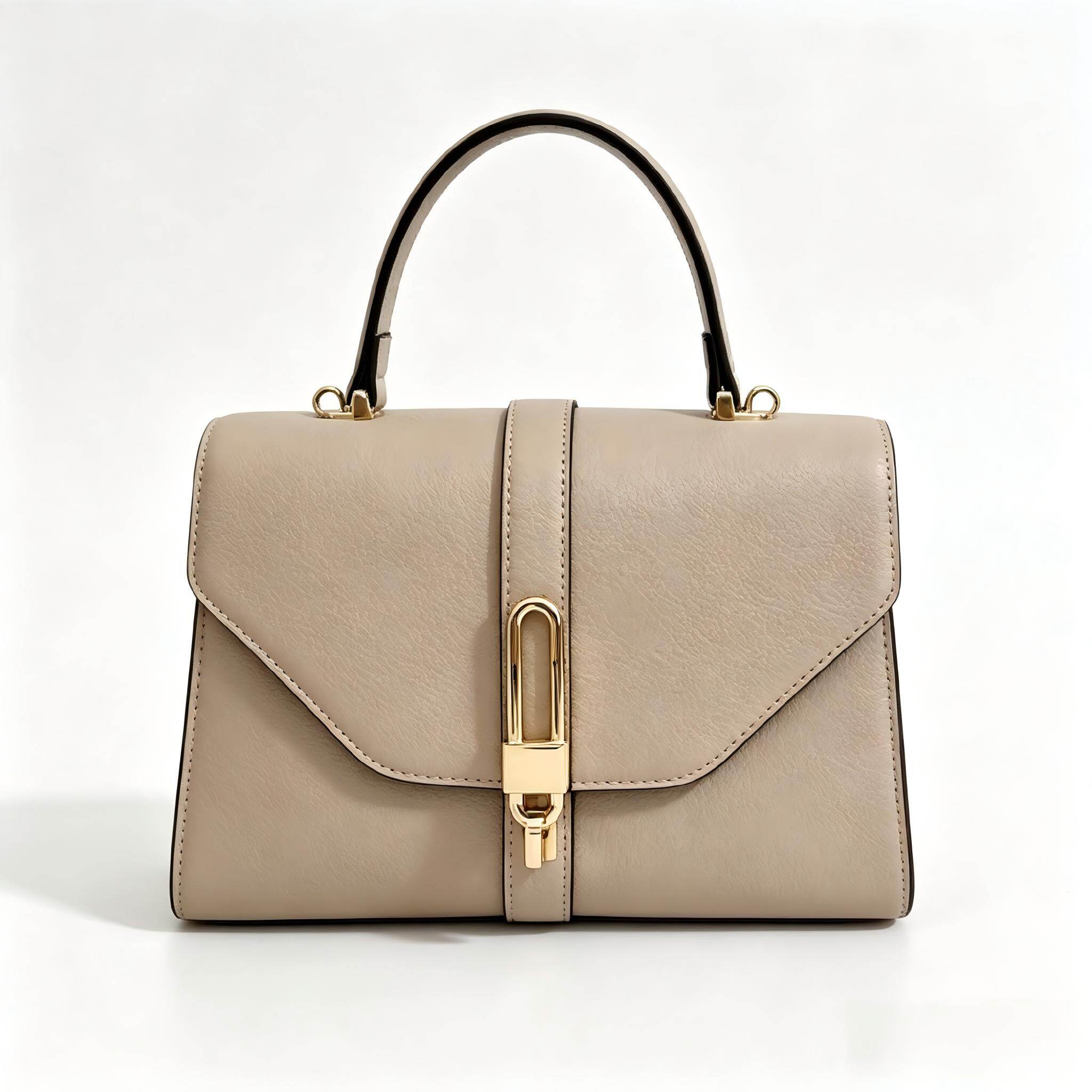 Classic Leather Top Handle Bag - premium leather handbags manufactured by Weilin