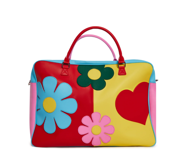 Colorful Floral Tote - premium leather tote bags manufactured by Weilin