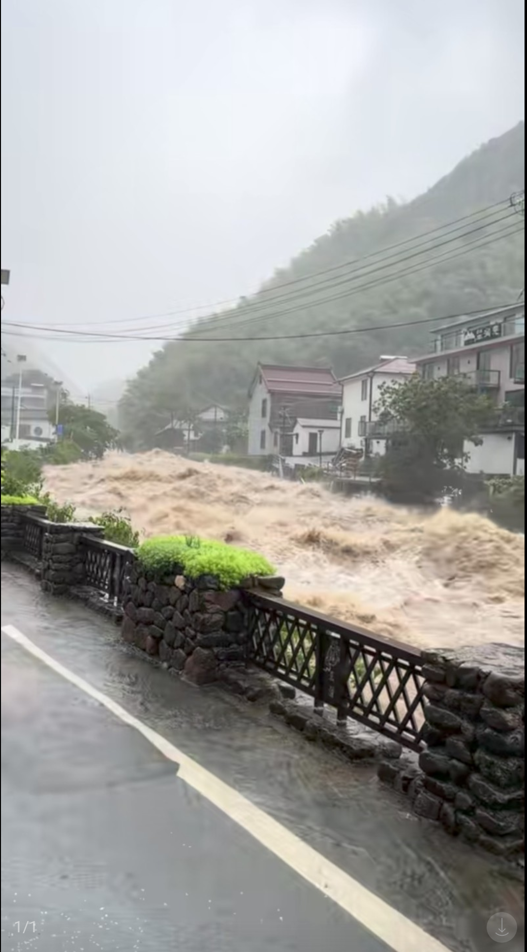 这次湖州有小区沉了吗,安吉水比较大