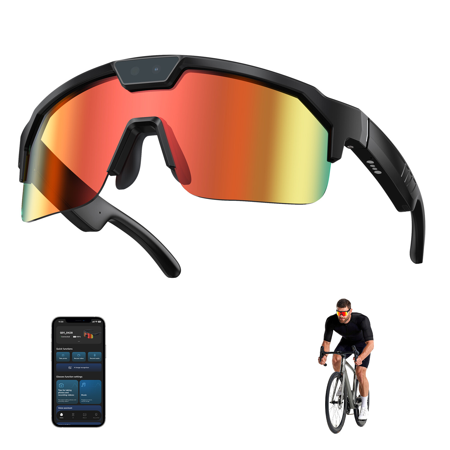 Cycling Camera Glasses
