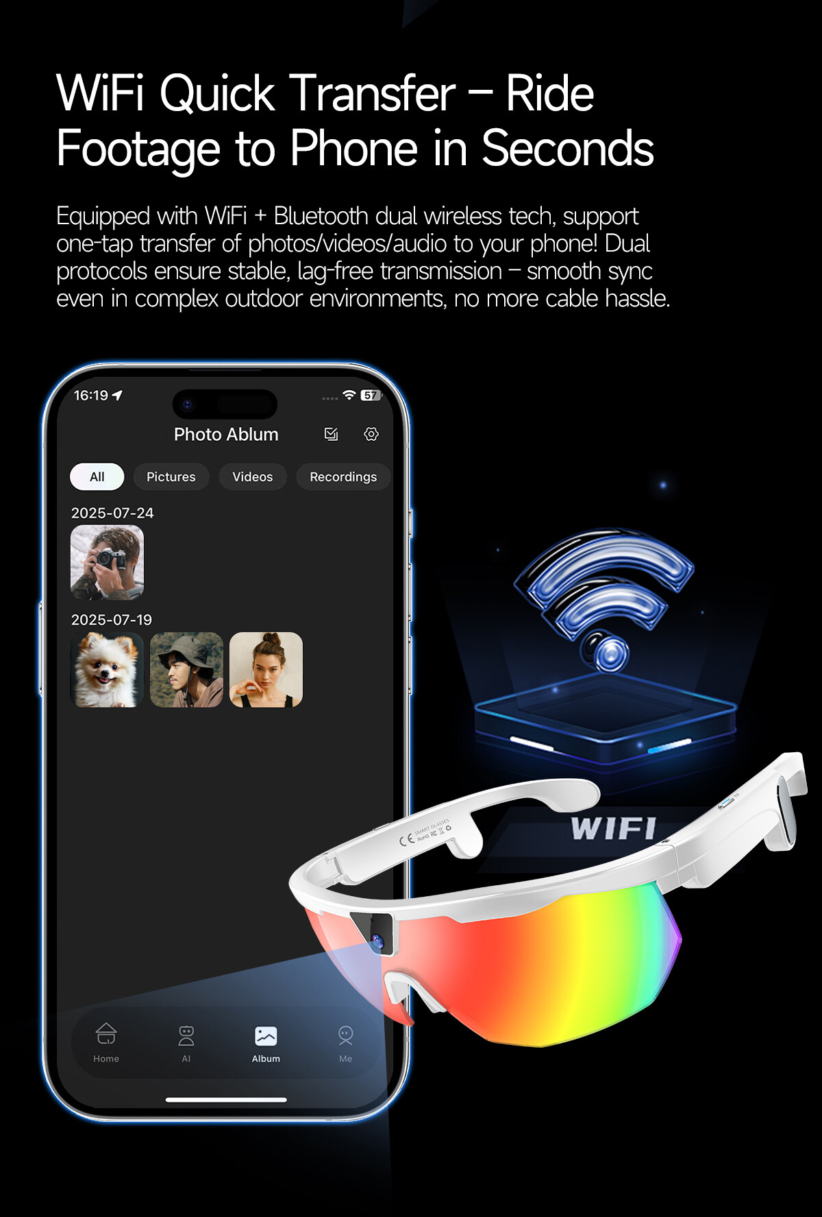 Smart glasses product showcase
