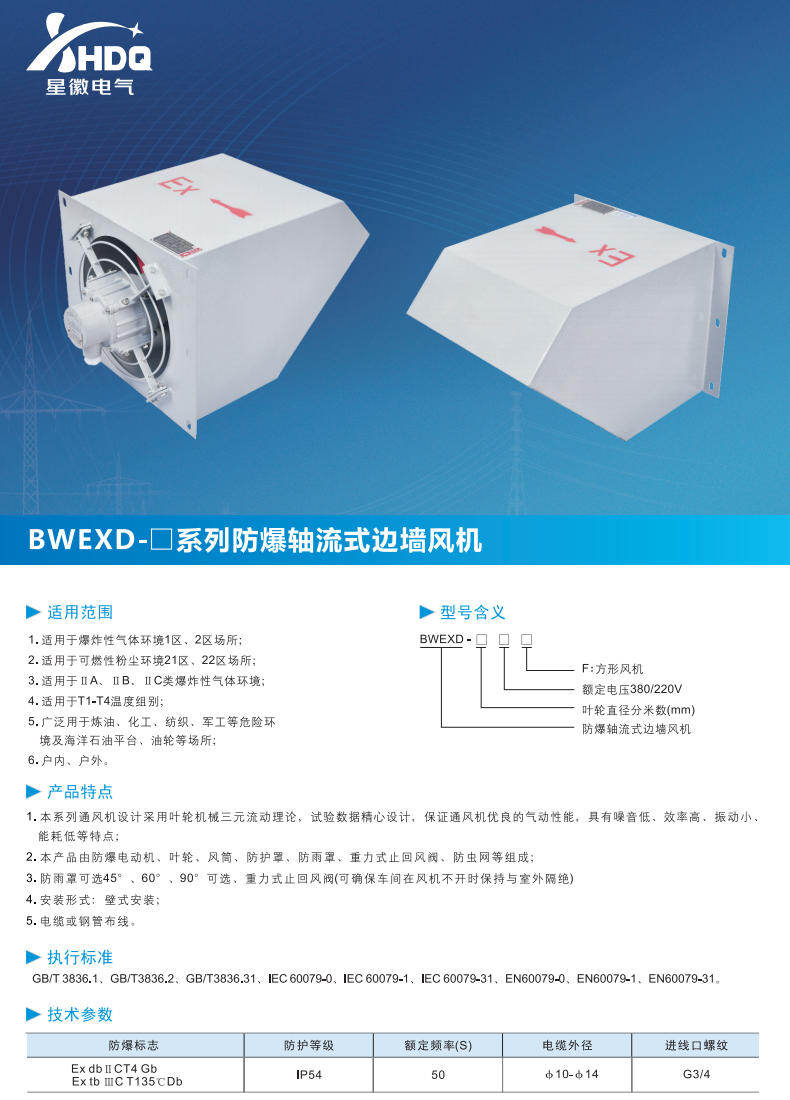 BWEXD 系列防爆边墙风机