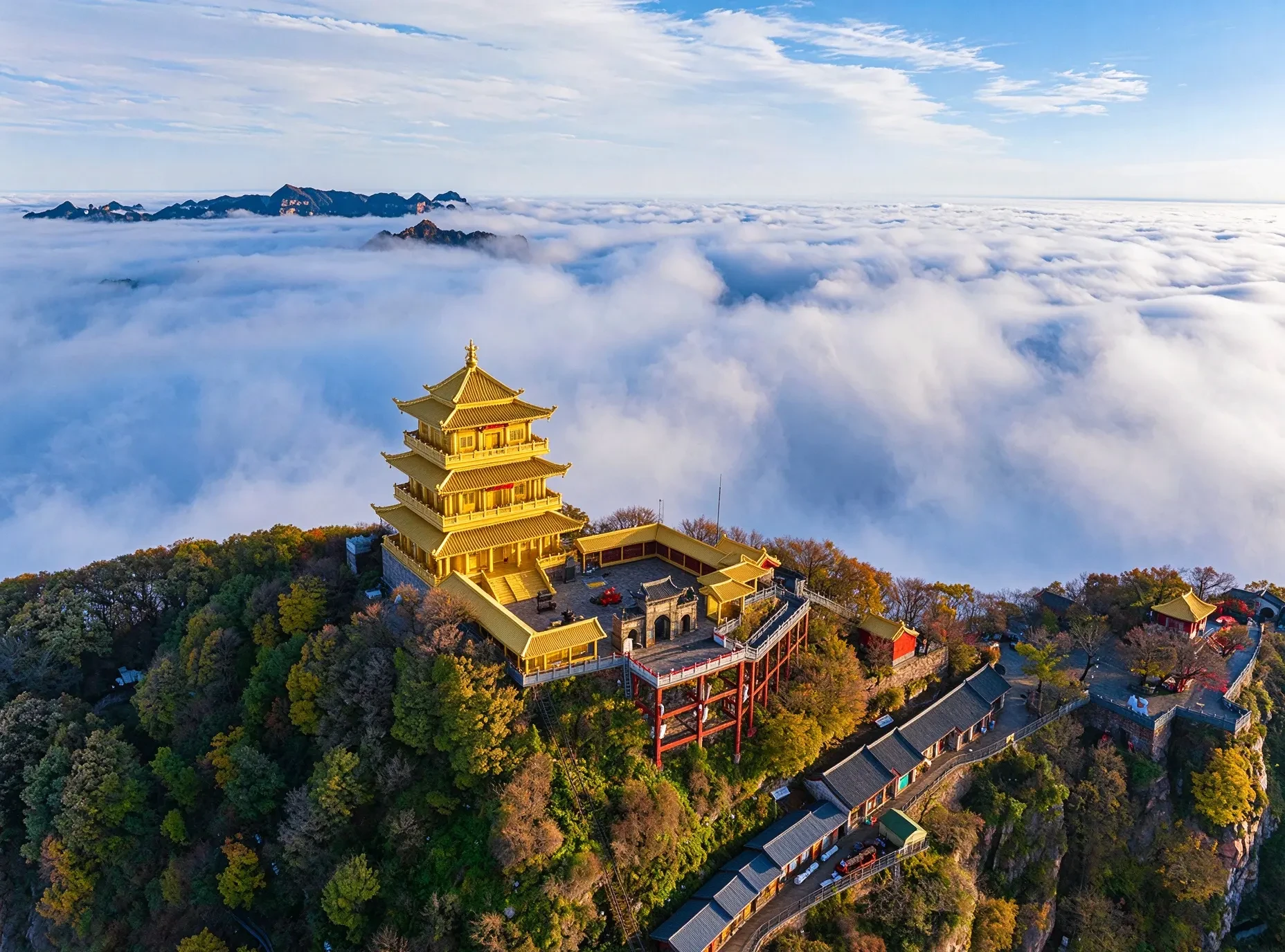 书院庭院长廊实景