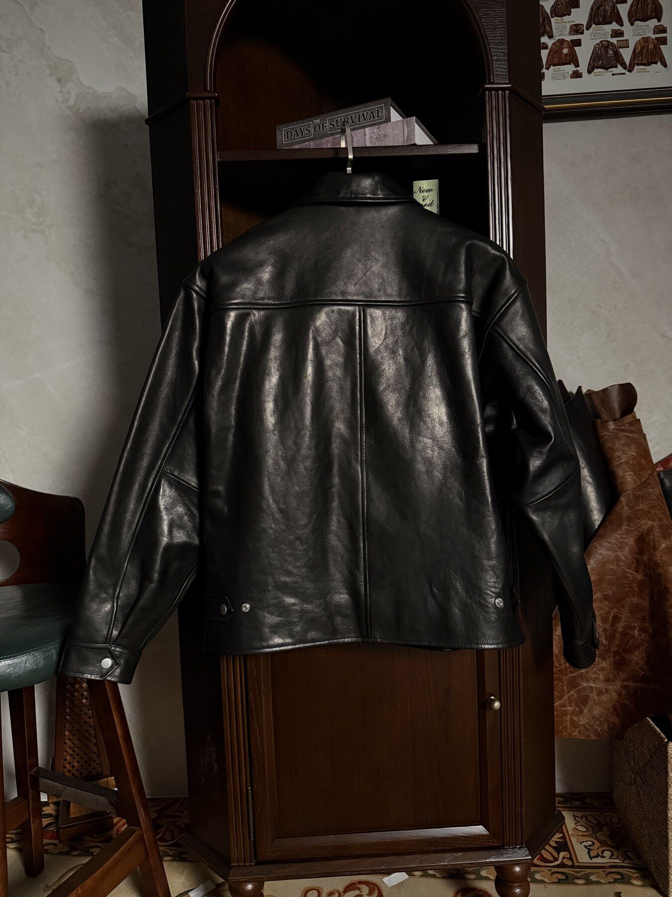 Black Classic Jacket - back view