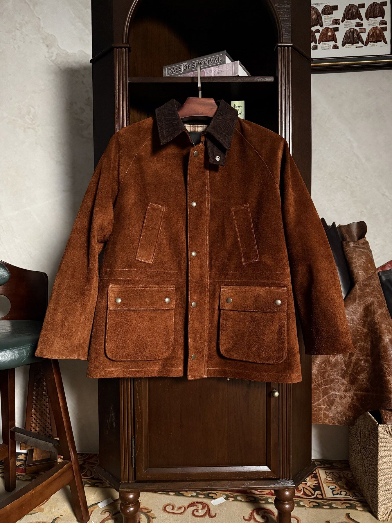 Brown Barn Jacket - front view