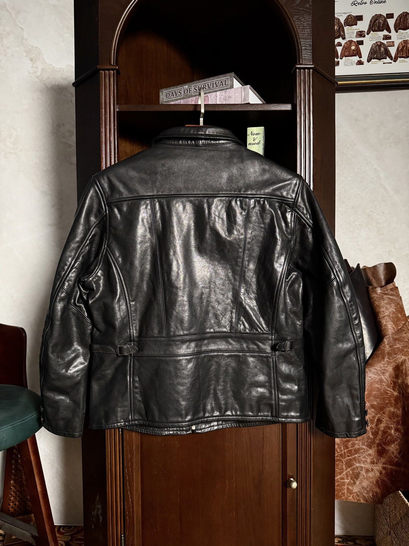Black 1930 Jacket - back view
