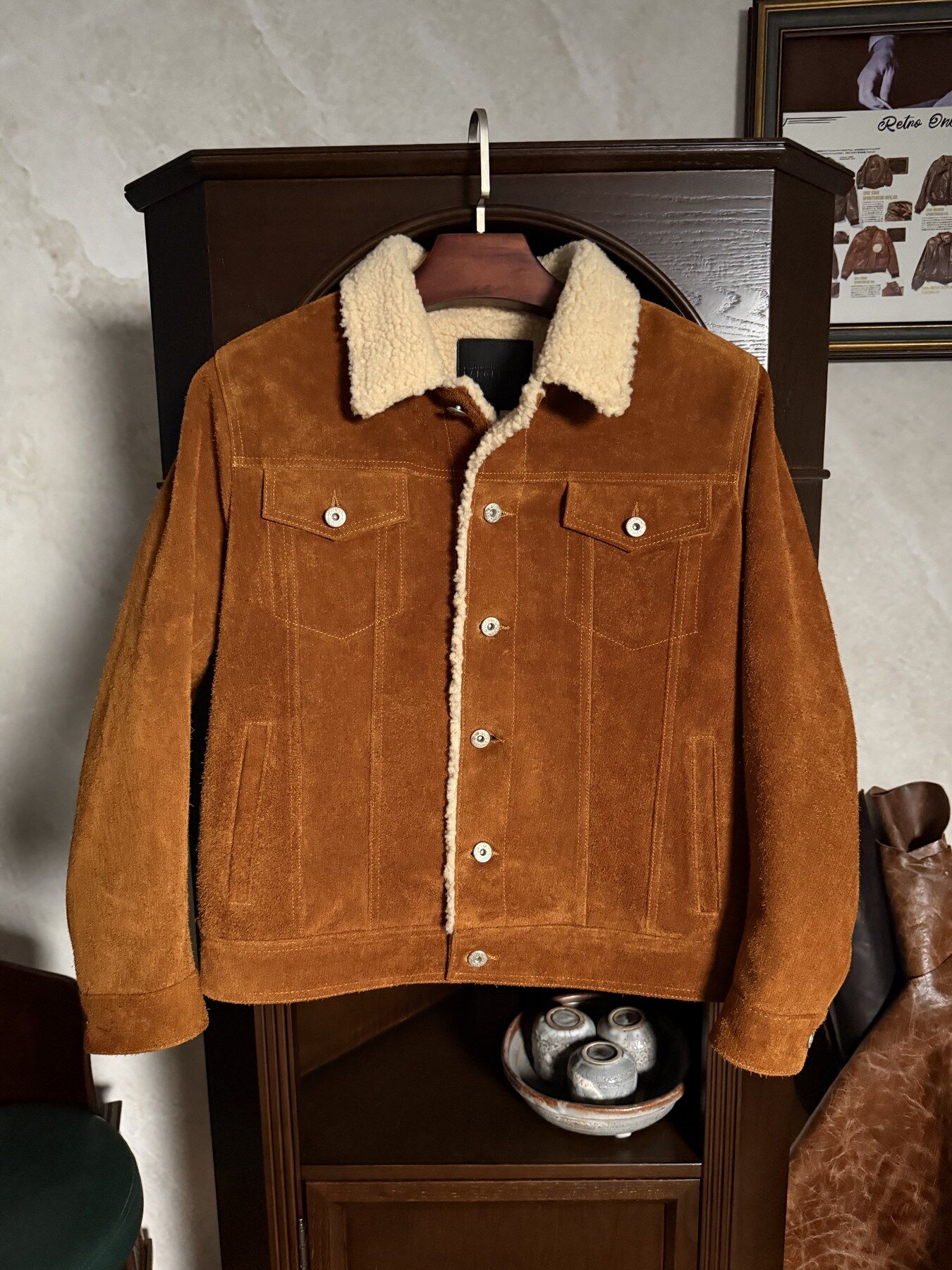 Tan 507 Jacket - front view