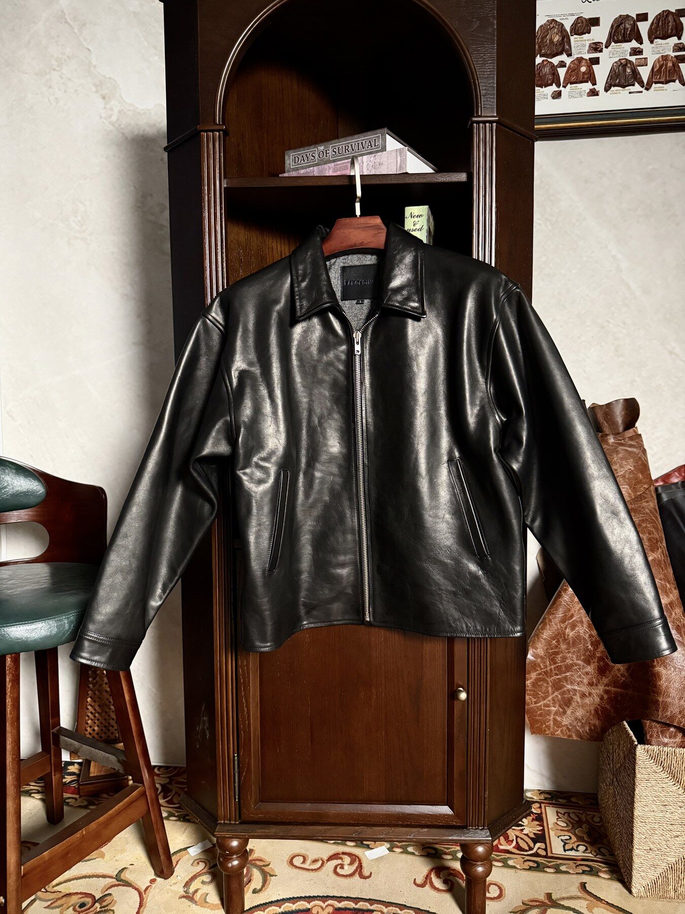 Black Classic Jacket - front view