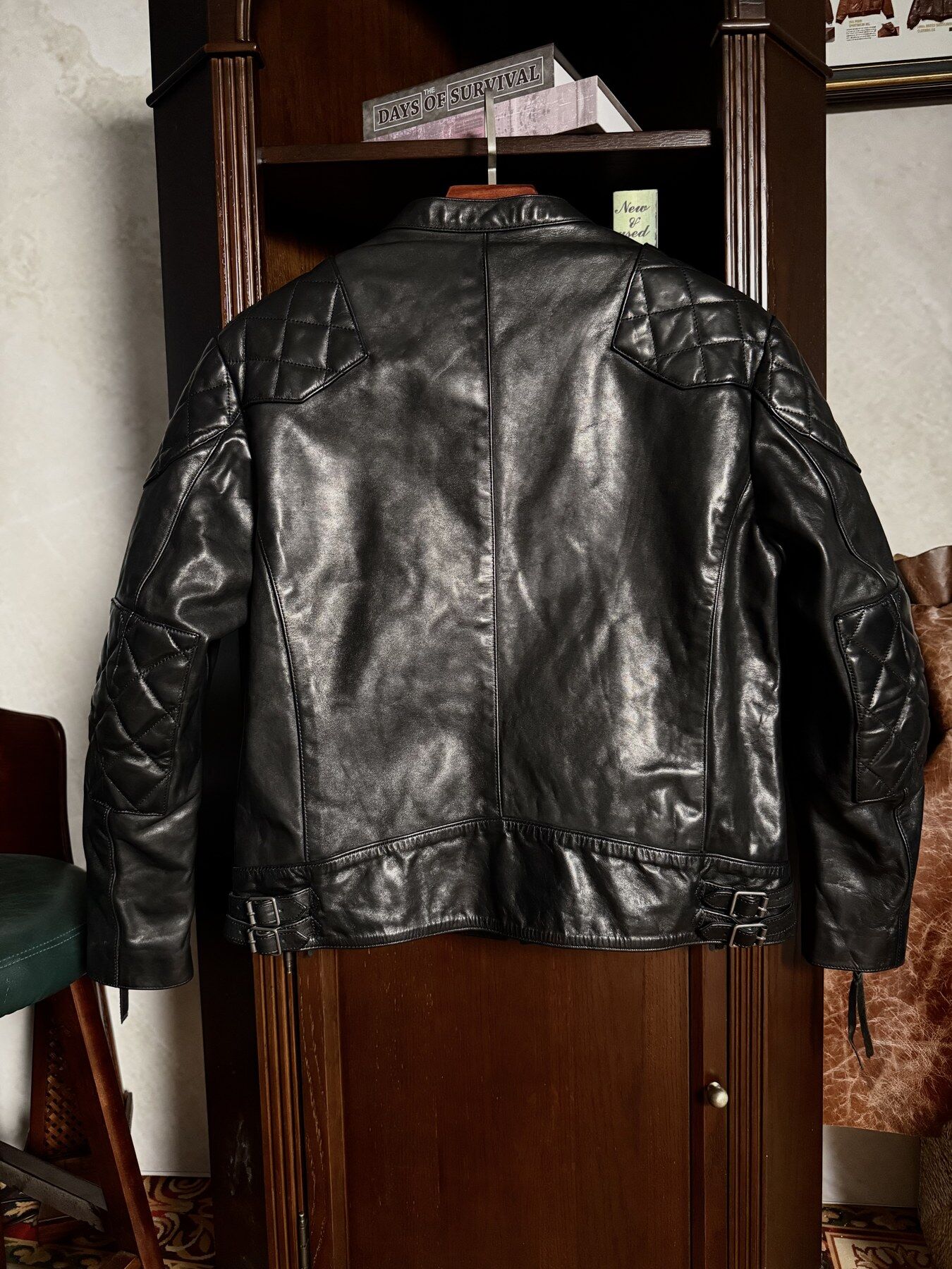 Black Diamond-Shoulder Jacket - back view