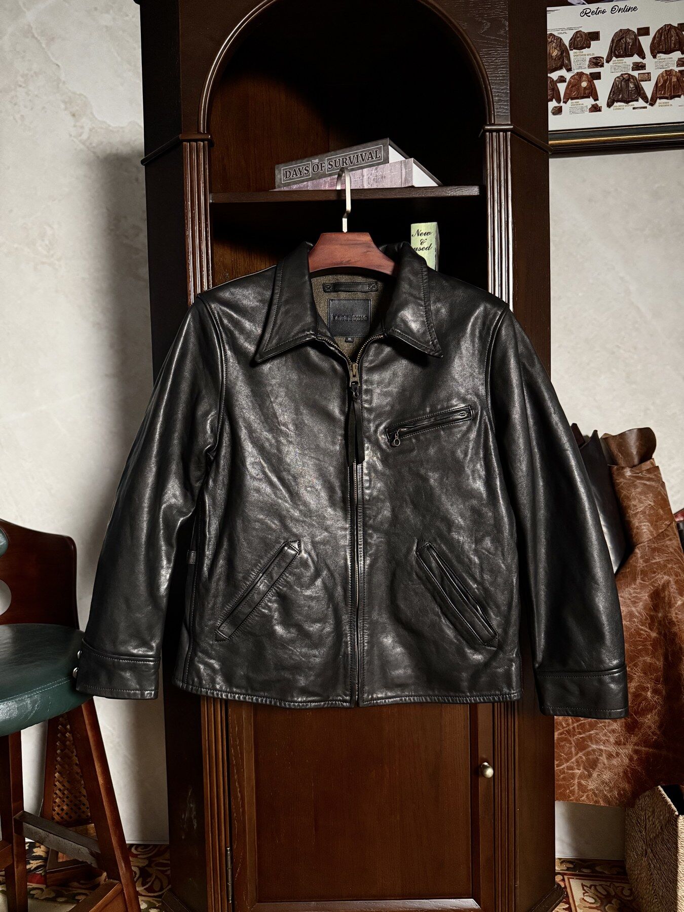 Black 1930 Jacket - front view