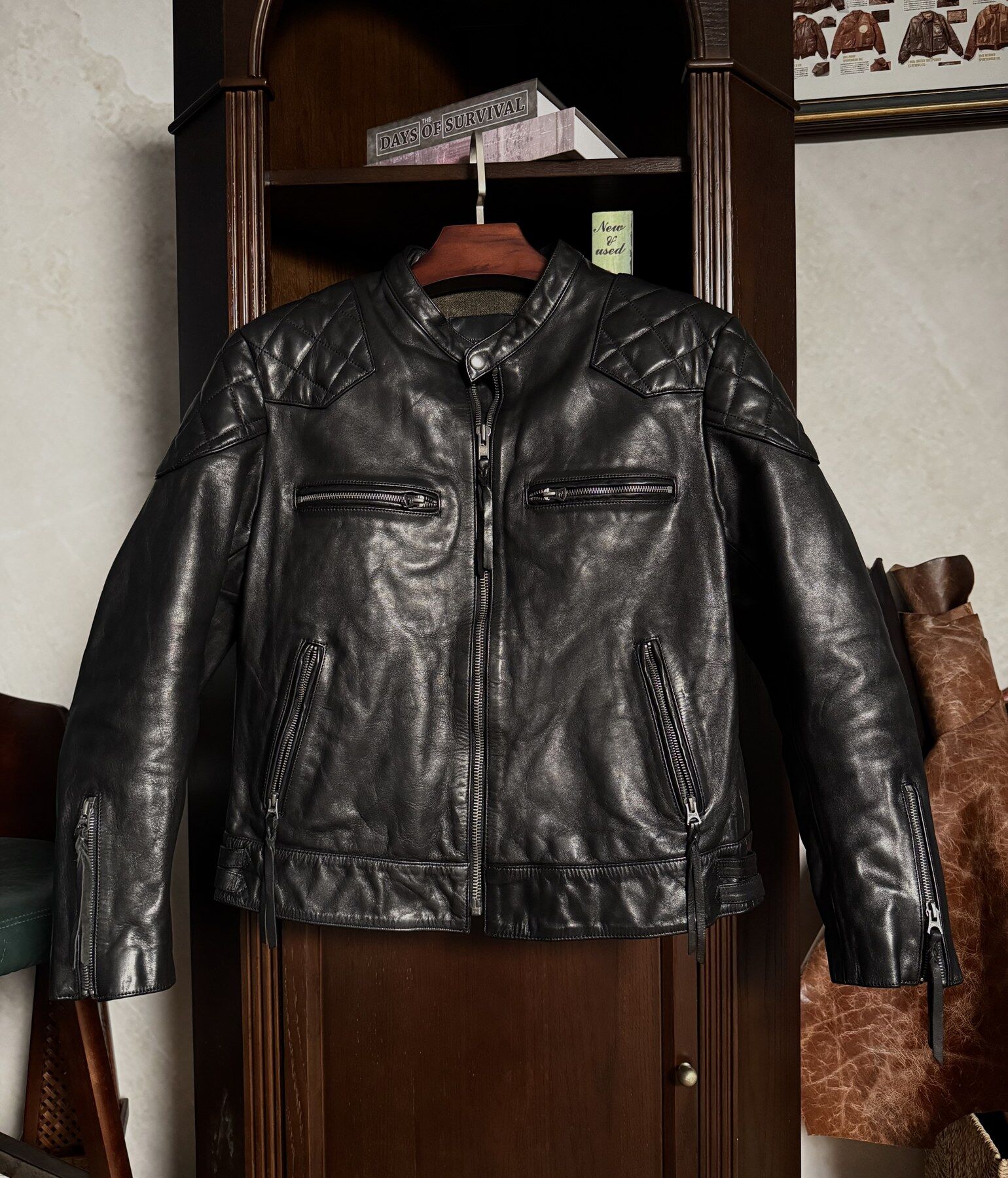 Black Diamond-Shoulder Jacket - front view