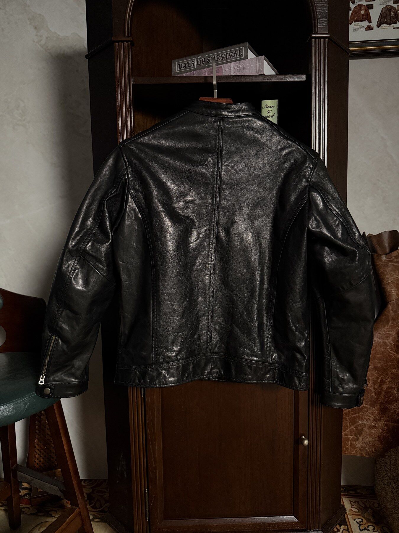 Black Thor Jacket - back view