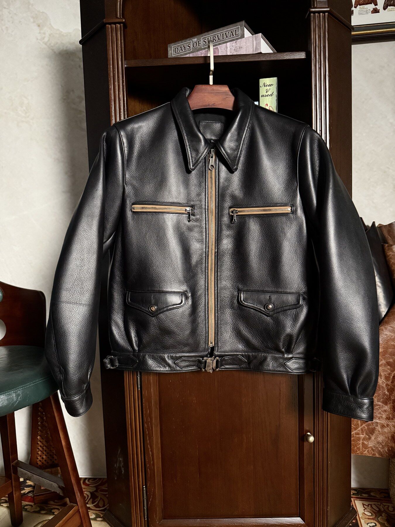 Black Defei Jacket - front view