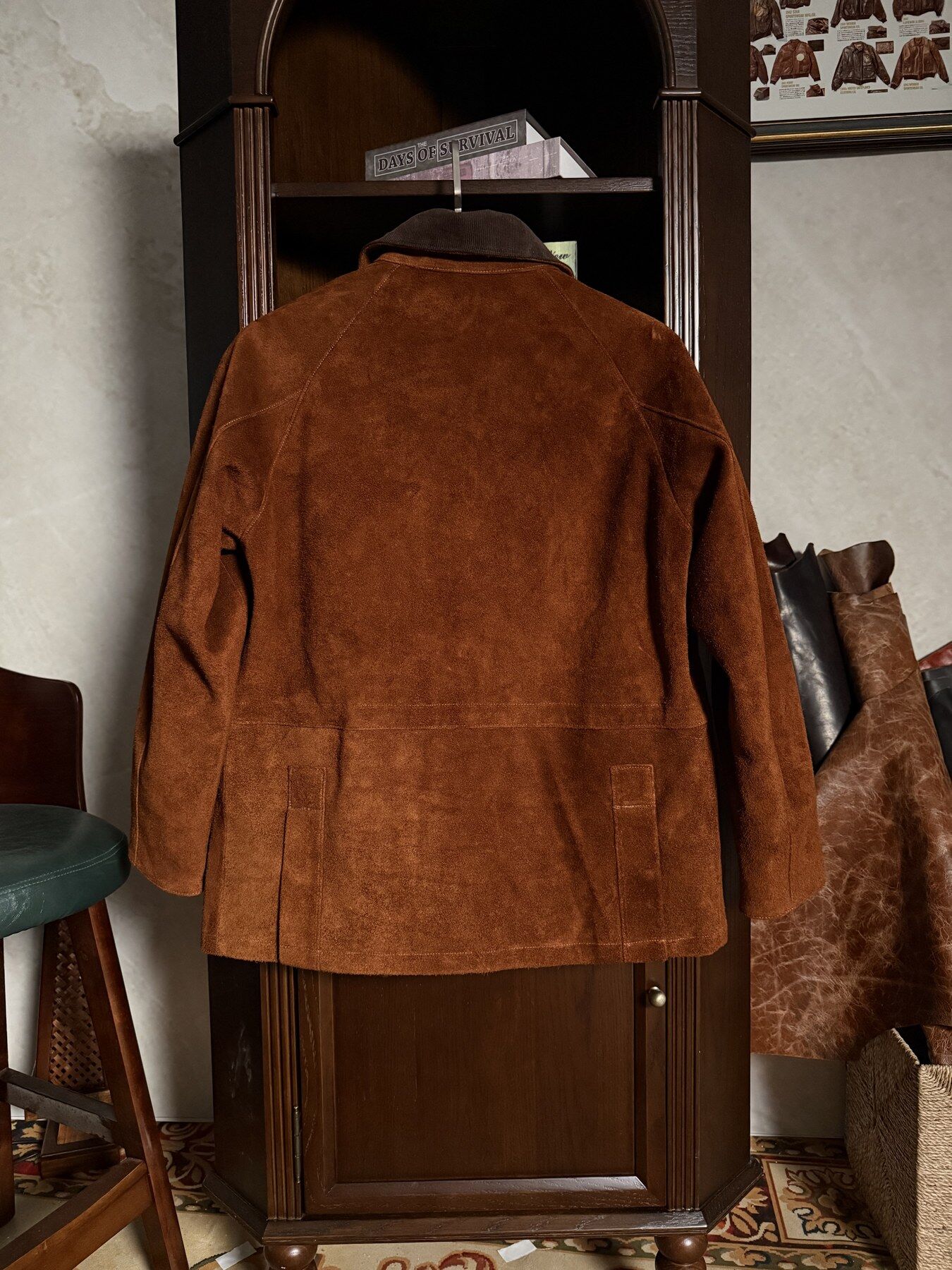 Brown Barn Jacket - back view