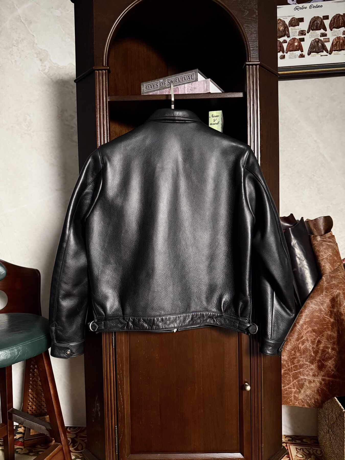 Black Defei Jacket - back view