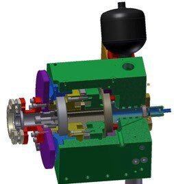 Hydraulic Torque Actuator – Cross-Sectional View