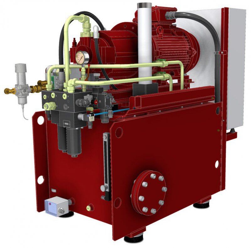 Hydraulic Power Unit - Red Configuration