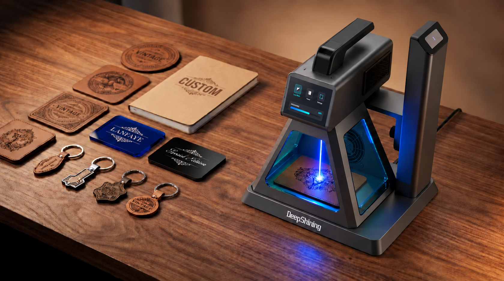 DeepShining Smart Portable Laser Engraver: Work Scenarios