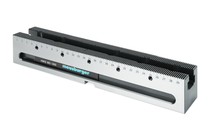 New: Plate clamping system with rails HWS 180Clamping rail