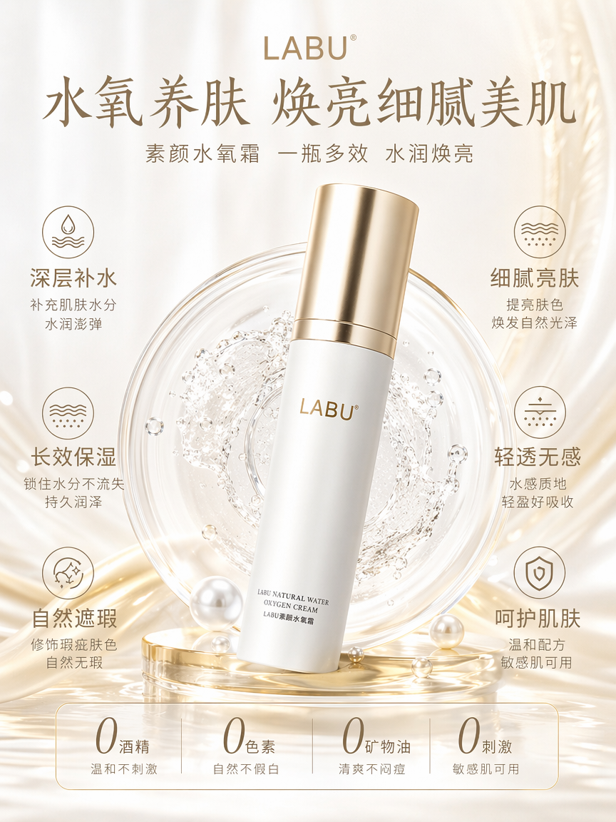 LABU白月光素颜水氧霜 - 图片2