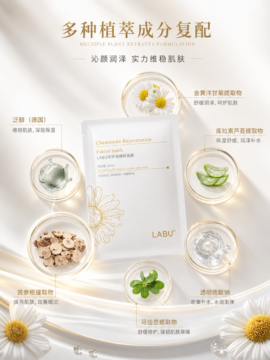 LABU 洋甘菊焕颜面膜 - 图片3