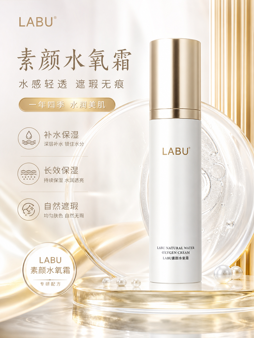 LABU白月光素颜水氧霜