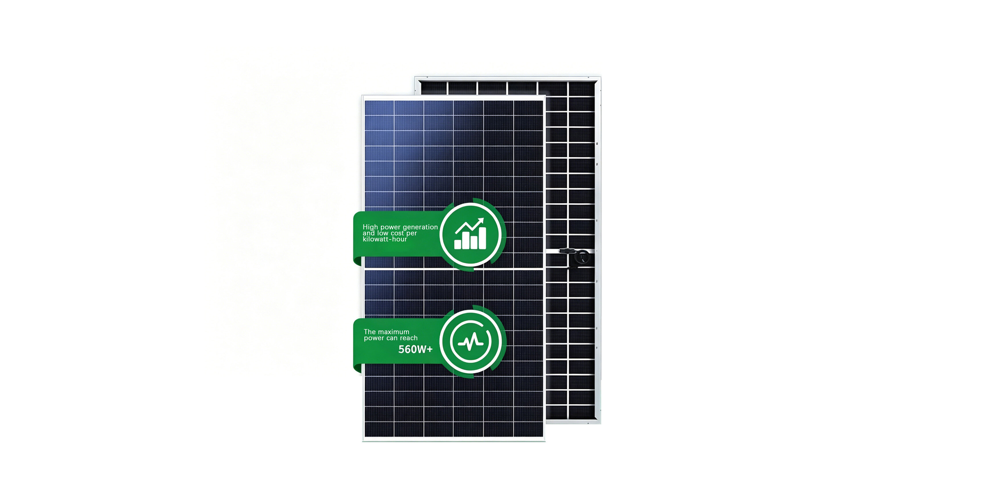 Double glass 540-560W P-type half-sheet double-glass module (72 version)