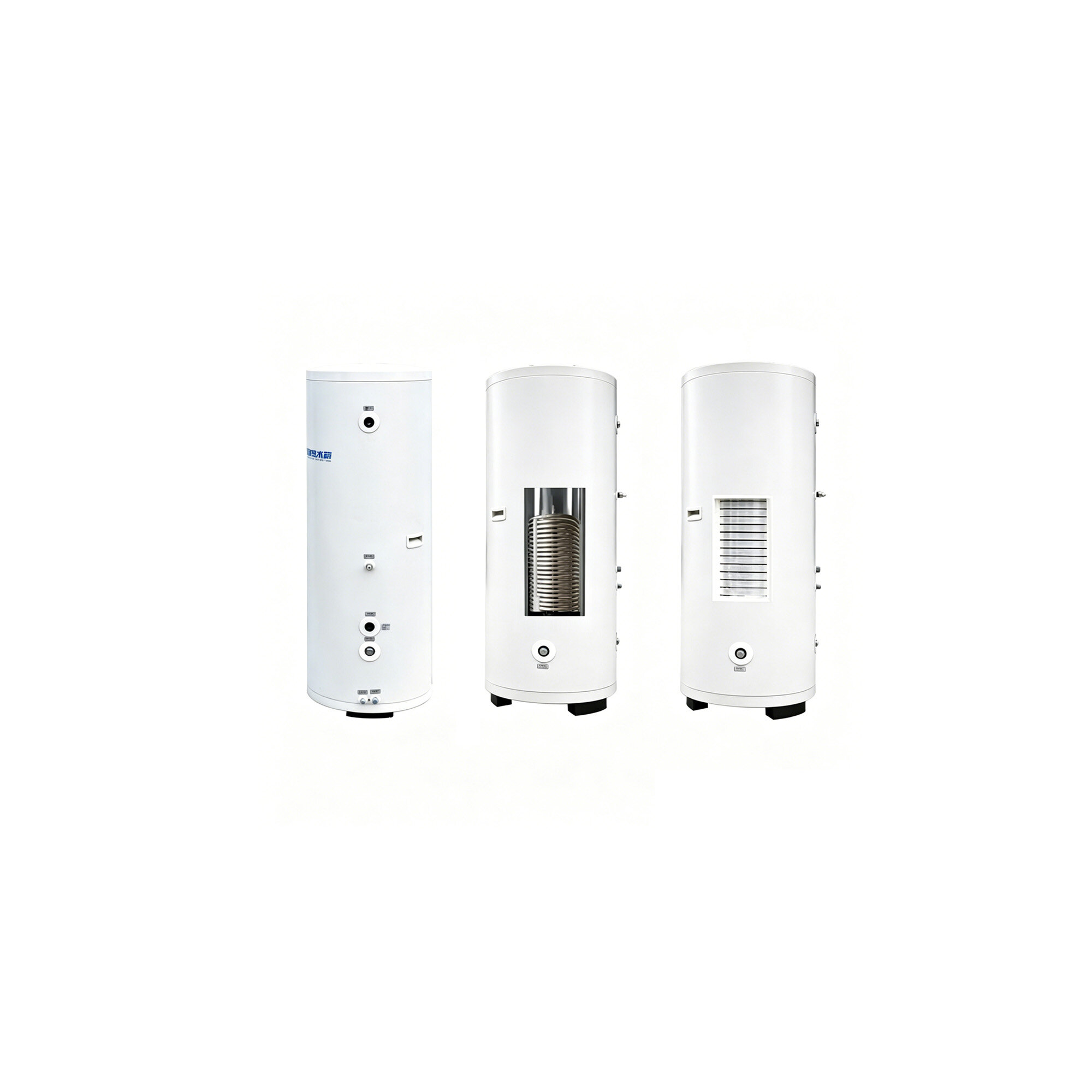 Air heat exchange coil water tank