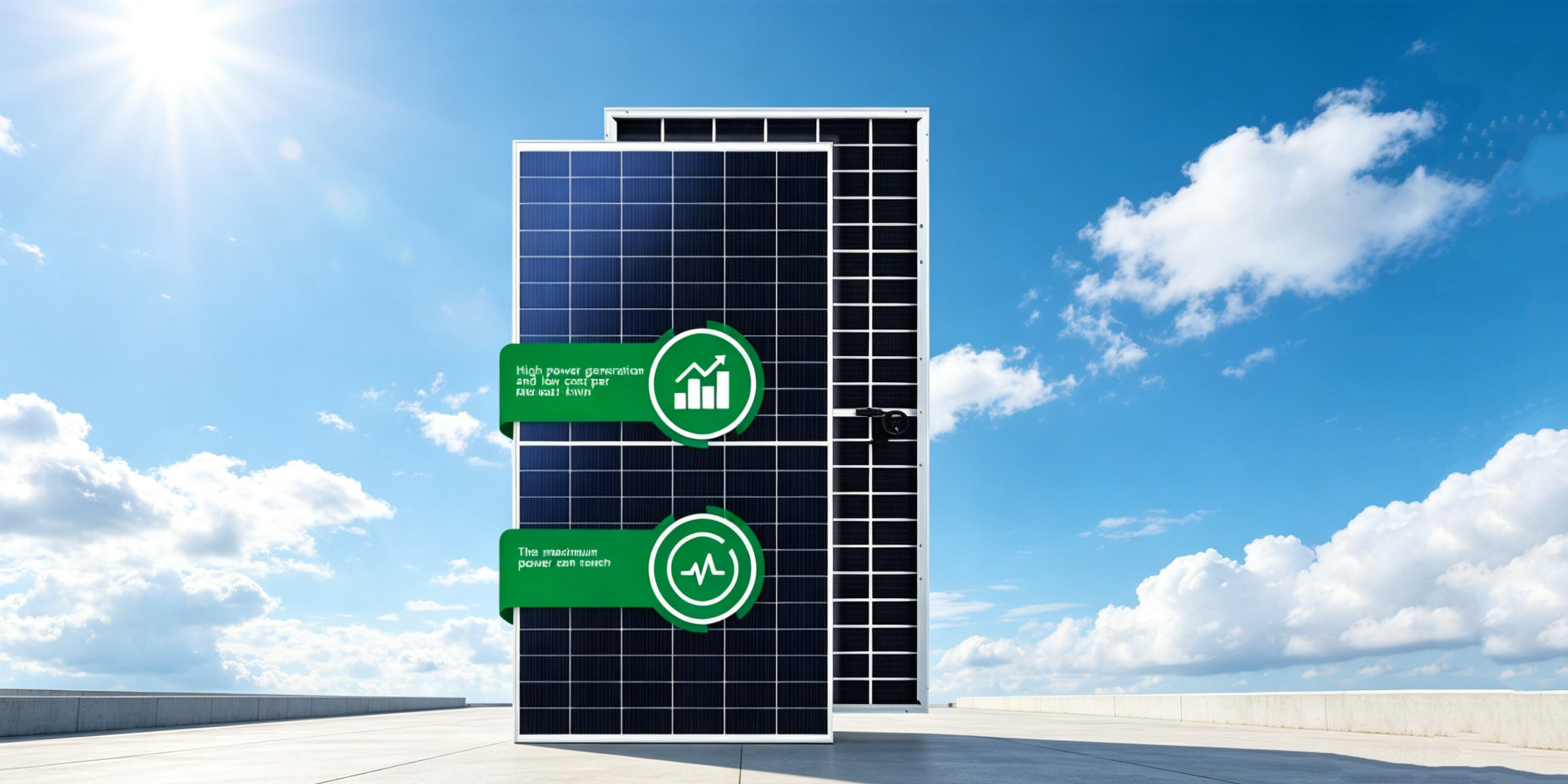 Double glass 565-585W N-type half-sheet double-glass module (72 version)