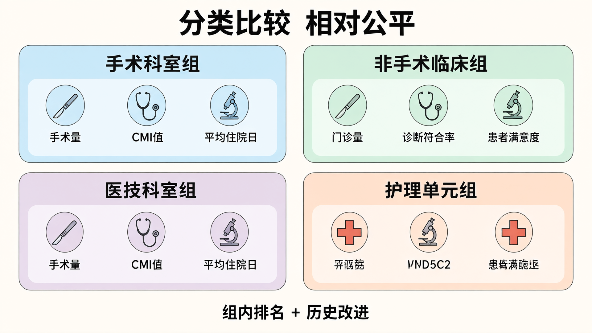 科室分类比较框架
