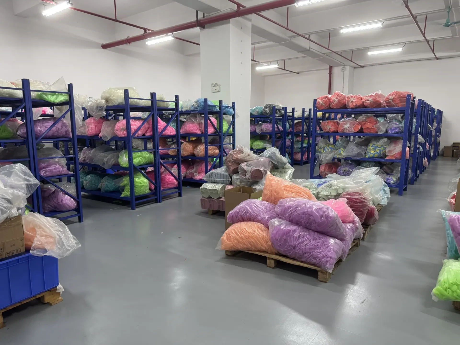Finished goods warehouse ready for shipment
