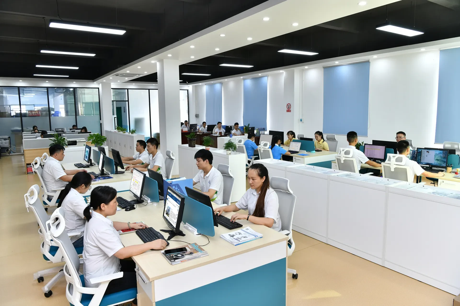Office space and pre-sales and after-sales service team
