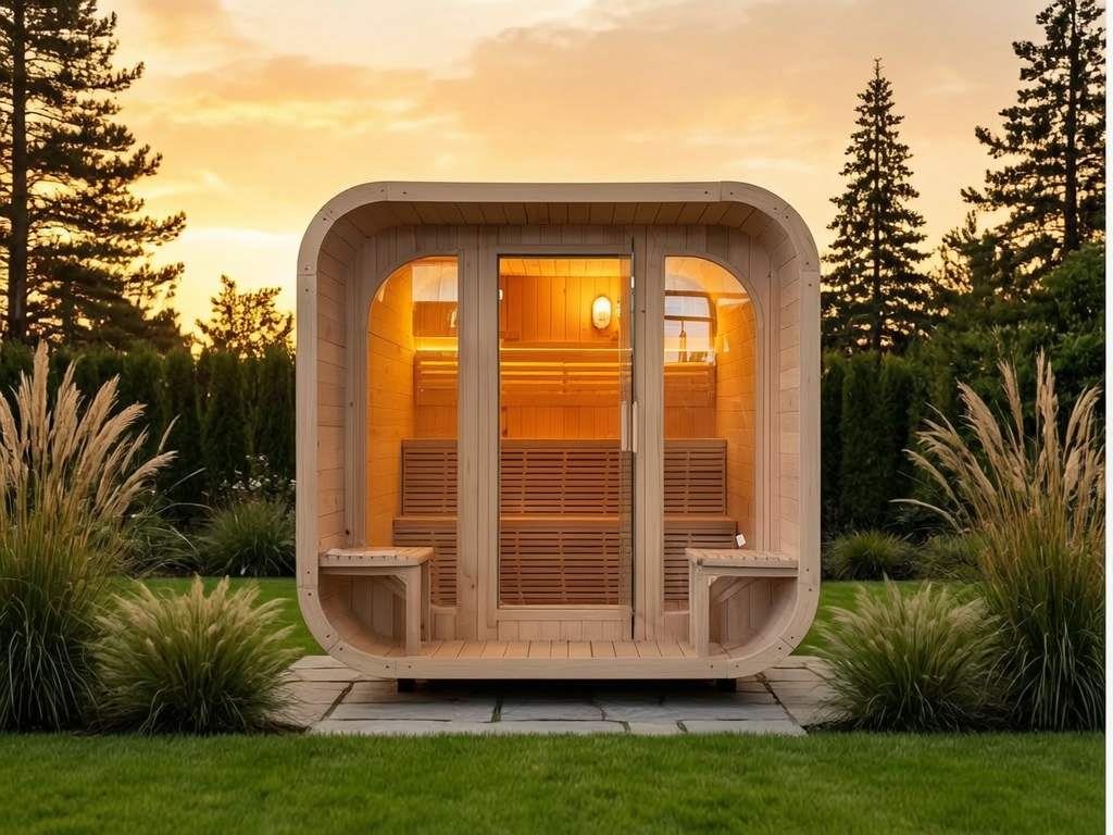 AG-SN4C Cube Sauna with Terrace
