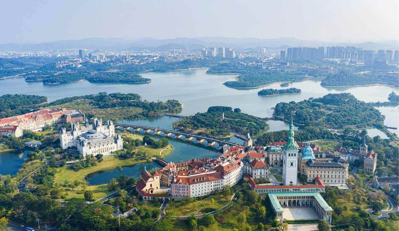 松山湖鸟瞰图