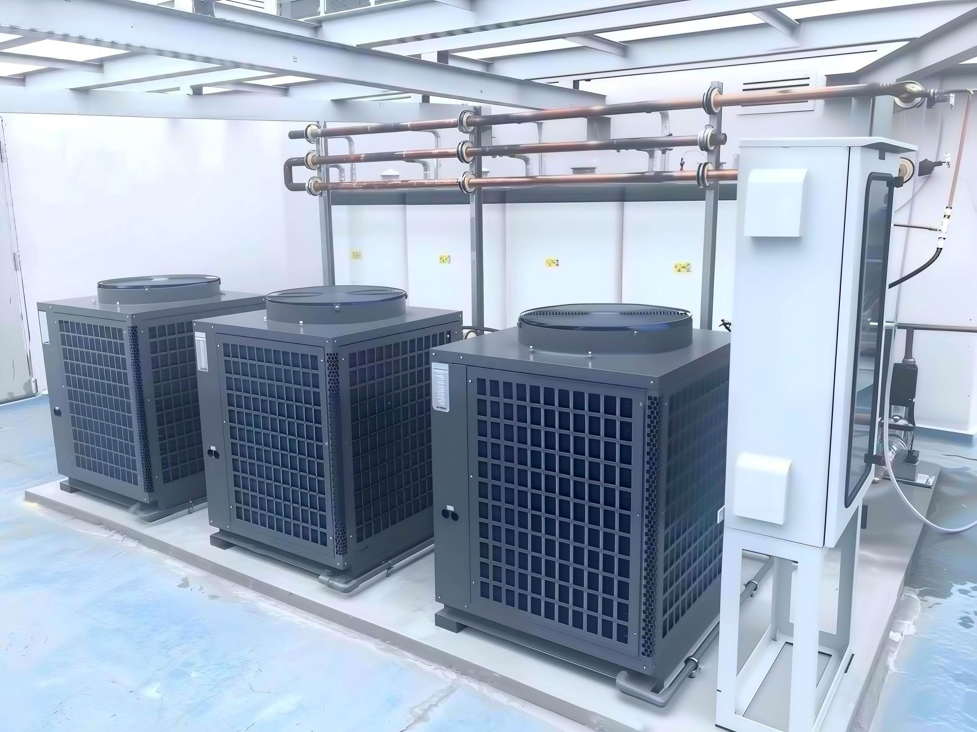 Hotel Hot Water Supply 54kw Commercial Air source heat pump ( Top-blowing)