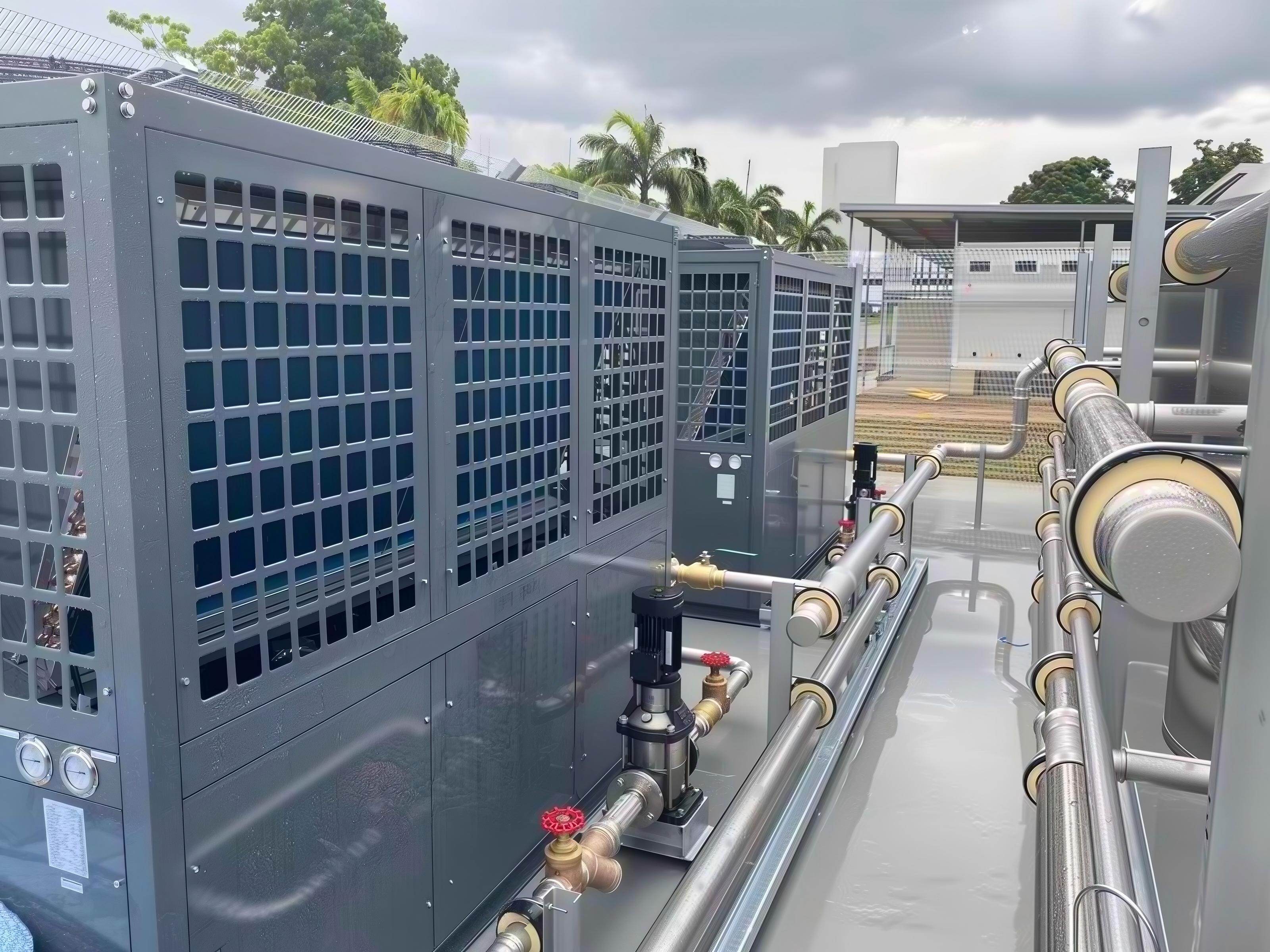 Hospital Hot Water&nbsp;240kw Commercial Air source heat pump ( Top-blowing)