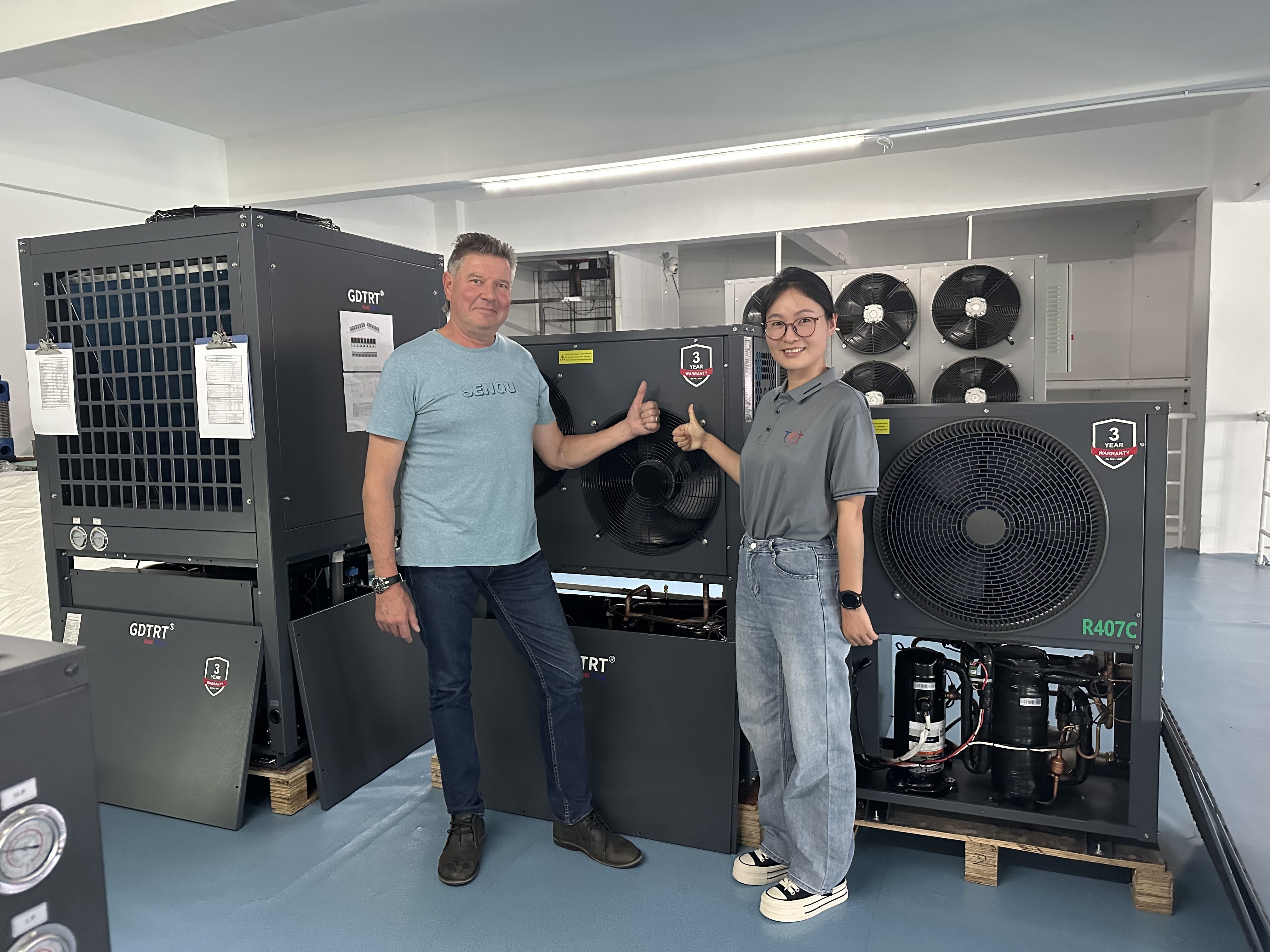 Welcome the clients to visit TRT Heat Pump 2024