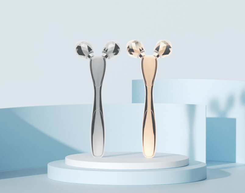 Long-handled Bare-Face Roller Massager