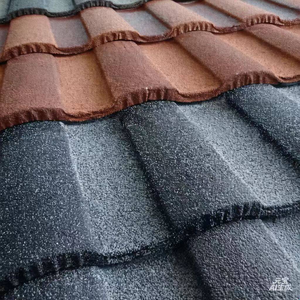 Roman / Rainbow Type Roof Tiles - Charcoal Black view 3