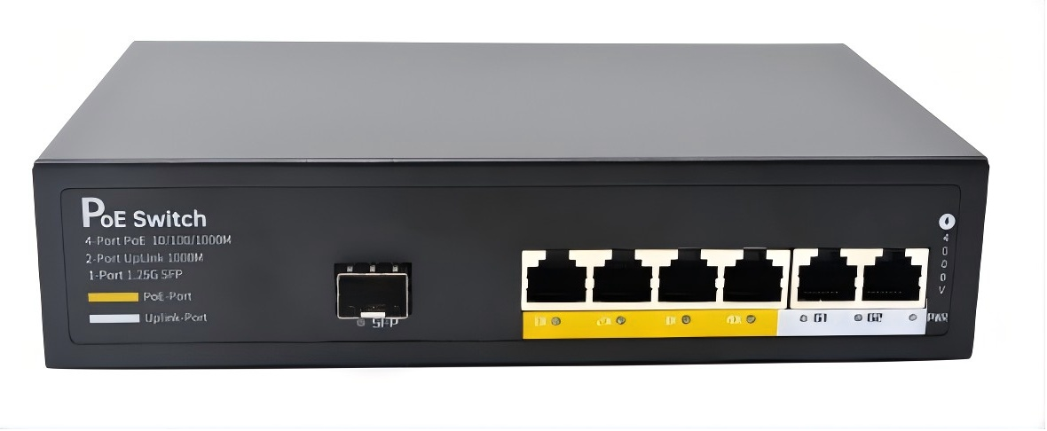 千兆 4+2+1 防雷 POE 交换机(内置 96W 电源)