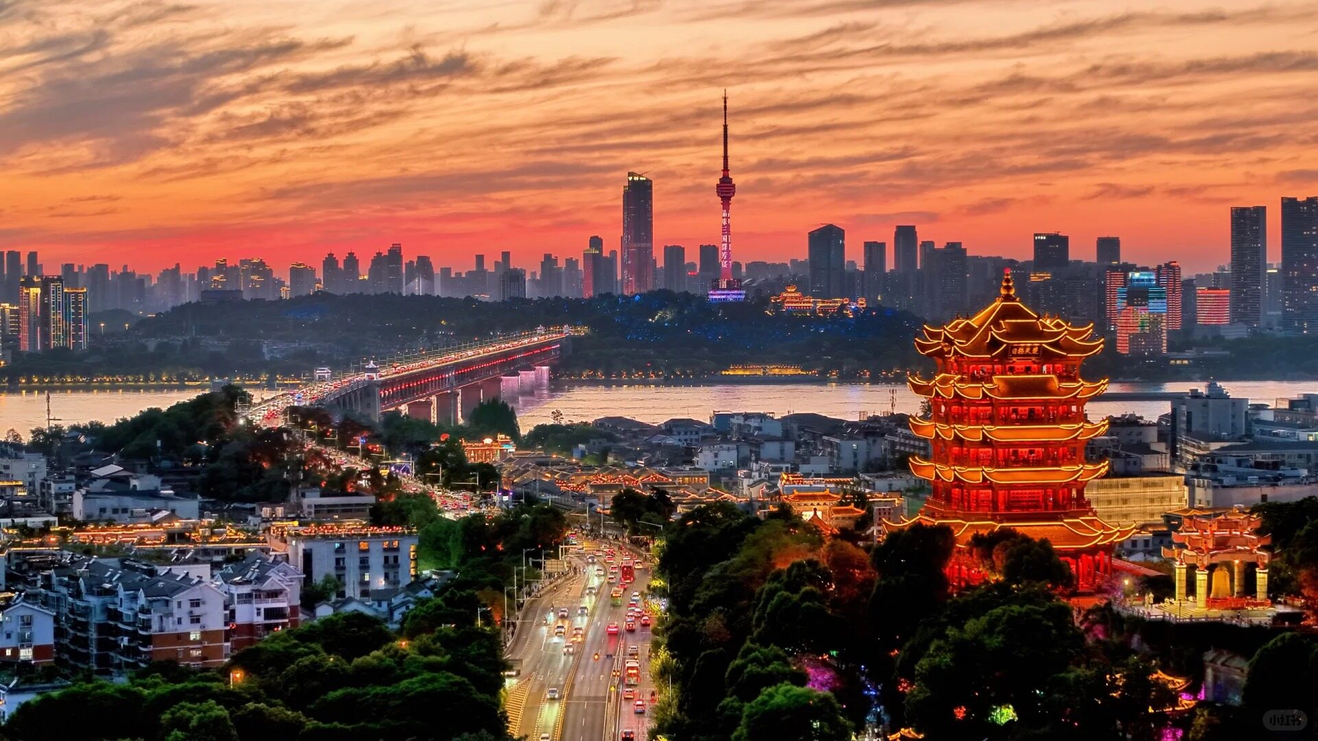 黄鹤楼全景