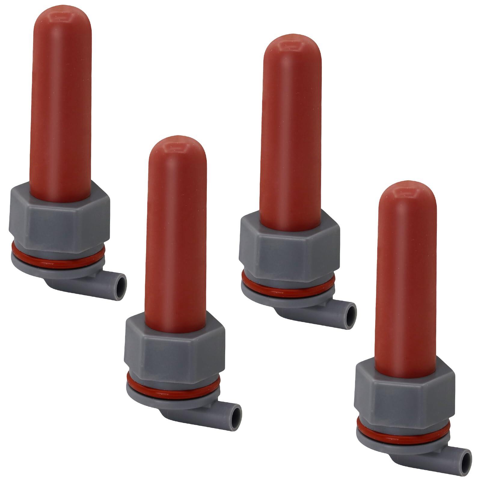 Calf Feeding Nipple 4 Set with Fixed Base Feeding Milk Bucket Teats for Baby Cow Cattle Horse Donkey