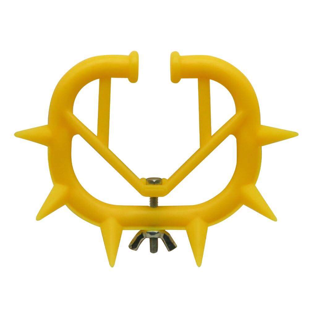 Cow Nose Thorn Plastic Calf Weaner Milk Sucking Preventer Calf Nose Ring Livestock Farm Tool Yellow