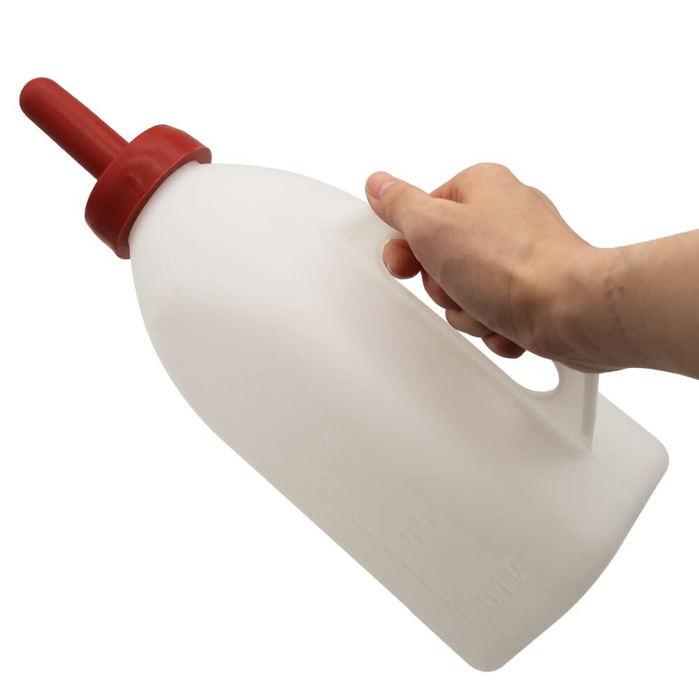 Calf Bottle with a Replacement Nipple 2.11 Quart Milk Feeder Nursing Feeding Bottle 4
