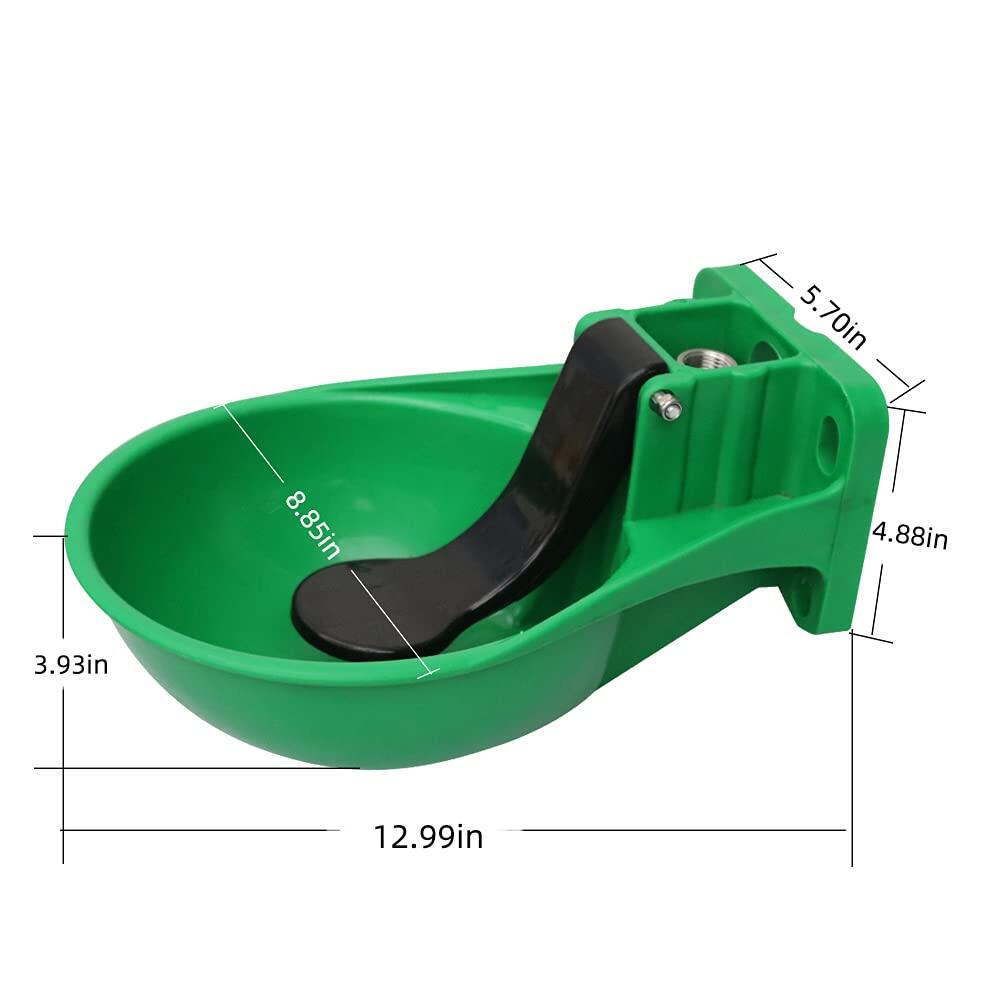 Automatic Pig Waterer Bowl for Hog Sheep Cattle Cow Hanging Water Dispenser
self filling Livestock Water feeder for horse goat, auto fill animal drinking trough, large Capacity, outdoor fence mounted 2
