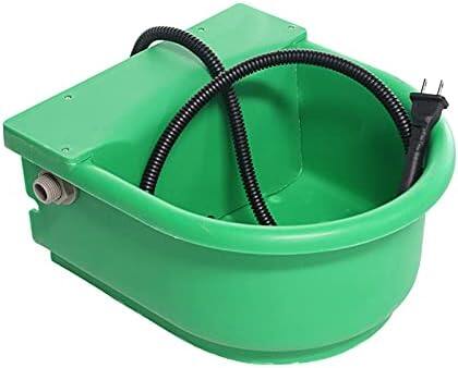 Automatic Heated Dog Water Bowl 1.3Gal 100W Outdoor for Chicken
US Plug chew‑proof Cord in Winter freezing temperatures water trough with float valve for Horses Sheep livestock Poultry 3