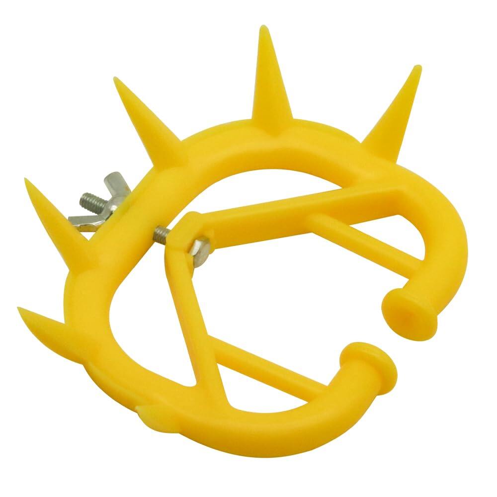 Cow Nose Thorn Plastic Calf Weaner Milk Sucking Preventer Calf Nose Ring Livestock Farm Tool Yellow 4