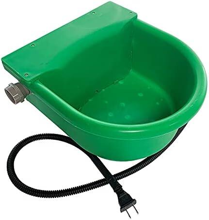 Automatic Heated Dog Water Bowl 1.3Gal 100W Outdoor for Chicken
US Plug chew‑proof Cord in Winter freezing temperatures water trough with float valve for Horses Sheep livestock Poultry 2